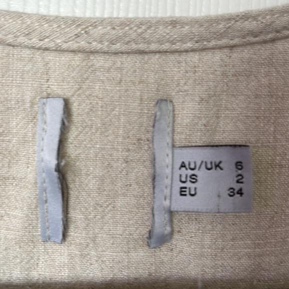 PRINCESS POLLY RAGNAR TIE FRONT ROMPER BEIGE - Picture 8 of 9